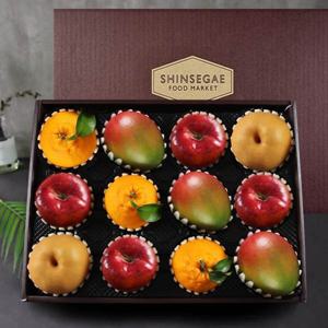 (신세계타임스퀘어점리빙관)[2/12일 오전 9시 주문마감] 프리미엄 혼합 과일 세트5kg내외(배2+사과4+애플망고3+한라봉3)