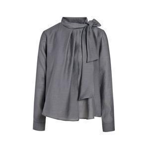 JJ지고트 드레이프 주름 타이넥 블라우스 GS2N0BL201