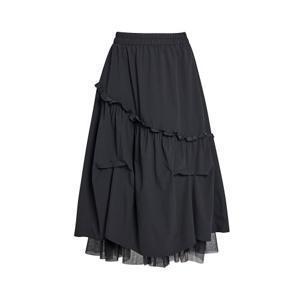 JJ지고트 샤 레이어드 셔링 러플 스커트 GS4N0SK401