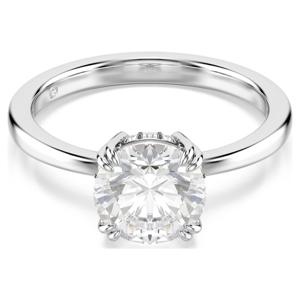 Stilla 칵테일 링, 라운드 컷, 화이트, 실버 톤 피니시