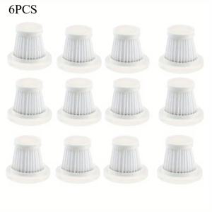 TEMU 6개입 세탁 가능 진공청소기 필터 / 무선 핸드헬드 진공청소기용, 휴대용 진공청소기 액세서리, 고효율 필터, 가정용 및 차량용 청소기와 호환, 내구성 우수