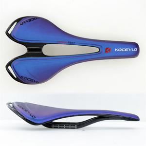 TEMU Kocevlo 카본 파이버 산악 자전거 시트 블루 쿠션 카본 파이버 시트 패드