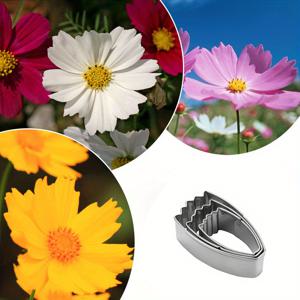 TEMU MRCOOKIE 스테인리스 스틸 꽃잎 커터 - 페이스트리, 쿠키 등을 위한 다용도 케이크 장식 도구 - 크리스마스, 할로윈, 이스터, 추수감사절 등 휴일에 이상적, 쿠키 장식 용품