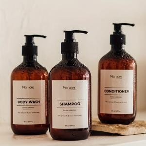 TEMU 블랙 플라스틱 펌프가 있는 샴푸 및 컨디셔너 디스펜서, 3개 세트 샴푸 컨디셔너 바디 워시 디스펜서, 500ml/16oz 샤워 비누 디스펜서 라벨 포함, 리필 가능한 샴푸 및 컨디셔너 병