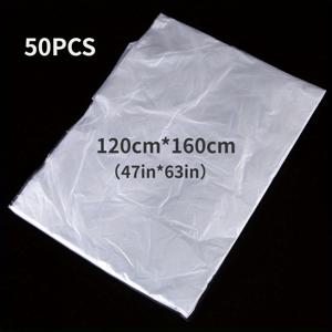 TEMU 헤어 살롱용 일회용 가운 50개입, 이발소, 가정용 헤어 스타일링, 샴푸, 염색, 염색에 적합