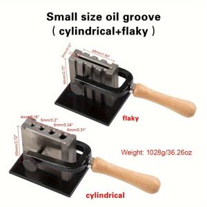 TEMU 호비워커 철 목걸이 인곳 모양, 오일 그루브 캐스팅 치즐 시트 바 골든 실버리, 견고한 금속 공작 도구 목걸이 만들기