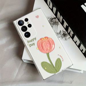 TEMU 폰 케이스: 오일 페인팅 플라워 팝 패턴 방탄 케이스, 갤럭시 노트 20 울트라 5G/노트 20#5G/노트 10+/노트 10/노트 9/노트 8 호환