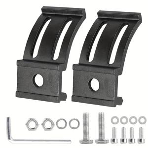 TEMU 2-팩 알루미늄 LED 라이트 바 마운트, 미충전 자동차 액세서리 슬라이드 브래킷, LED 바용 작업 조명 장착 랙, 범용 핏