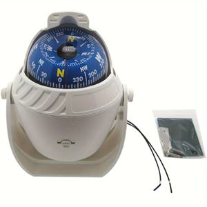 TEMU LED 조명과 조절 가능한 자성 각도를 특징으로 하는 고품질 정밀 나침반 1개, 여행, 휴가, 항해, 캠핑, 서핑, 래프팅, 사이클링, , 하이킹 및 바다 낚시에 적합한 야외 활동용