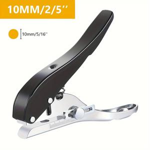 TEMU 8/10mm 단일 홀 펀처, 선크 헤드 드릴과 스프링이 있는 펀처, 수공예용 종이 스크랩북 루스리프 펀처