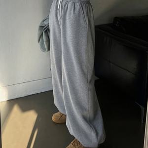 TEMU 여성용 핏 웨이스트 및 탄성 커프 작업 바지