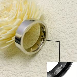 TEMU 1개 맞춤형 커플링 - 이름 & 메시지 각인, 6mm 내구성 있는 반짝이는 밴드 - 결혼식, 기념일, 생일, 졸업, 크리스마스 선물로 이상적인 사랑과 약속의 상징 - 그녀, 그를 위한 가족 및 친구용 웨딩 링, 기념 주얼리, 세련된 금속 마감