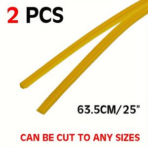 TEMU 2개입 차량 와이퍼 블레이드 차량용 삽입 실리카 젤 실리콘 스트립 6MM 프레임리스 무뼈 윈드스크린 윈드쉴드 와이퍼 블레이드 리필