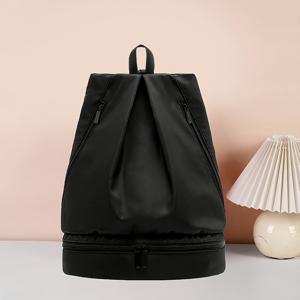 TEMU 신발 보관 공간이 있는 대용량 휴대용 백팩. 단색과 스타일리시한 디자인으로 아웃도어 활동, 하이킹, 스포츠, 등반, 대학 교실에 적합하며 여성, 초보자, 화이트-коллер 직장인에게 이상적입니다.