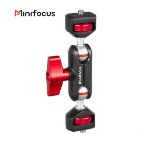 TEMU Minifocus 전문가용 매직 암 (듀얼 볼 헤드 삼각대/ 관절/ 1/4'' 스크류 포함) 범용 카메라 비디오 모니터 마운팅 어댑터, 케이지 마이크 및 LED 조명 삼각대에 적합