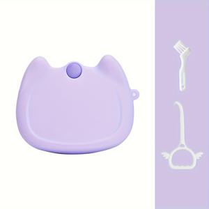 TEMU 귀여운 & 휴대용 실리콘 교정기 케이스 (끈 포함) - 무취, 구강 보관함 및 확장기 정리함, 여행 및 야외 활동에 이상적