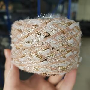 TEMU 네모이 50g 혼합사 - 나일론 폴리에스터 혼방, 흰색 혼합색, 반짝이 스팽글 판타지 브러쉬 사 - DIY 쥬얼리, 헤어 클립, 니트 스웨터, 모자, 슬리퍼, 손뜨개 선물용