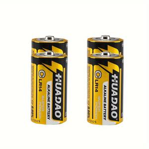 TEMU 2/4/6/8/10개입 1.5V 5600mAh LR14 C 사이즈 알칼리 건전지 카메라 MP3 장난감 등용 배터리 셀