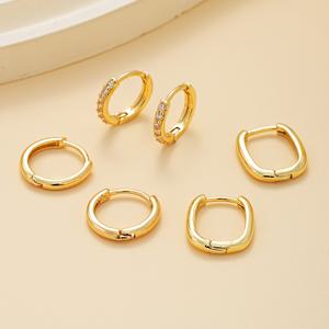 TEMU 스퀘어 귀걸이 6개 세트 (구리 & 지르코니아), 다양한 사이즈로 제공, , 친구 선물, 파티, 휴가, 데이트에 완벽