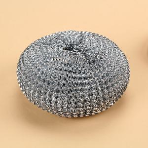 TEMU 공 청소, 냄비 솔질, 주방에서 설거지, 잔여물 없음 보장. 스틸 와이어볼은 냄비를 손상시키거나 기름이 묻지 않게 분해 세척 가능 (6개)