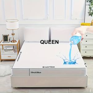 TEMU 1개 매트리스 보호 커버, 깊은 포켓이 있는 저지 매트리스 패드 60x80 사이즈 통기성 무소음 딥포켓 매트리스 토퍼, 침대용 부드러운 저지 매트리스 커버 완전 맞춤형, 세탁기 사용 가능 - 크리스마스 선물