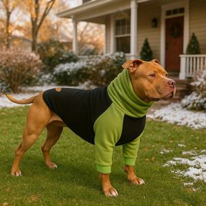 TEMU 큰견을 위한 겨울 따뜻한 스웨터, 크리스마스 선물로 완벽합니다. 이 두꺼운 하이넥 애견 의류는 남아 및 암컷 강아지 모두에게 적합하며, 플리스 잠옷 및 점프수트 포함입니다. 골든 리트리버 및 래브라도에 이상적인 의상입니다.|강아지옷