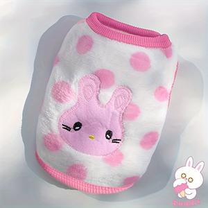 TEMU 코지 플리스 강아지 스웨터 조끼 - 겨울용 따뜻한 하트 & 발바닥 프린트 디자인, 소형 중형 대형 견종용 세탁 가능 테디 비숑 프리제 포메라니안 애완동물 의류, 대형견을 위한 재미있는 동물 패턴