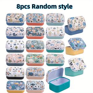 TEMU 그녀/남자를 위한 선물 세트 - 빈티지 플로럴 미니 메탈 수납 상자 8개, 주얼리 및 작은 선물용 틴, 결혼식 크리스마스 작은 선물, 손님 선물 및 리셉션 장식에 적합 - 매력적인 프린트 선물 포장, 전원 공급 장치 없음