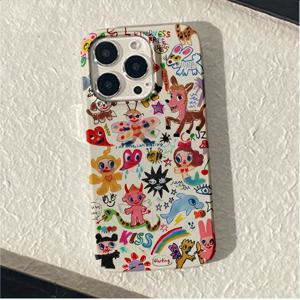 TEMU 폰케이스: 재미있는 스타일 충격 흡수 트렌디 보호 휴대폰 하드 케이스, 아이폰16 15 14 13 12 11 프로 맥스 XR XS 맥스 플러스 호환 보호 커버, 남녀공용 선물