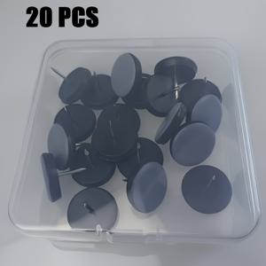 TEMU 네일이 있는 가구 다리 슬라이더 20개 세트. 테이블, 소파, 리클라이너를 움직이면서 바닥을 보호하도록 설계되었습니다.