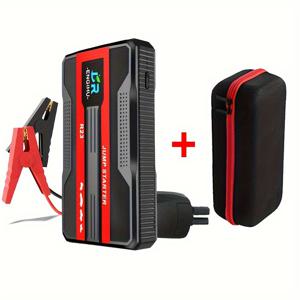 TEMU BR 12V 스마트 자동차 점프 스타터 파워 뱅크, 1500mAh 리튬 폴리머 배터리, USB 타입-C, 10W 출력, 지퍼 백 포함 휴대용 자동 비상 부스터, 듀얼 파워 모드, ≤36V 작동 전압, 크리스마스 및 새해 선물에 이상적