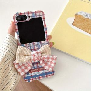 TEMU 입체 리본 폰 케이스: ZFlip6 폴딩 스크린, ZFlip5 보호 케이스, 페인팅 ZFlip4 소프트 케이스, ZFlip3 플립폰 보호 케이스