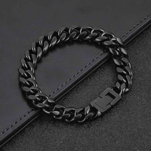 TEMU 1개 10mm 부드러운 쿠바 팔찌, 힙합 팔찌, 쿠바 체인