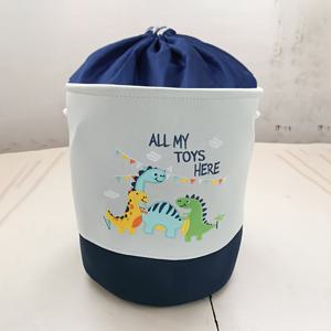 TEMU 대용량 캐릭터 보관 바구니 (뚜껑 포함) - 사자 & 공룡 디자인, 패브릭 정리함, 빨래 바구니, 스타일, 선반 바구니