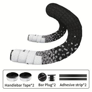 TEMU BUCKLOS 자전거 핸들바 테이프, 충격 흡수 설계, 로드 사이클링에 적합. 미끄럼 방지 레이싱 그립은 부드러운 PU 및 EVA 소재로 제작되었으며, 굽은 핸들바를 감싸기에 완벽합니다.