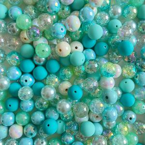 TEMU 16mm 아크릴 공예용 멀티컬러 비즈, 30개입, 스타일리시하고 우아한 디자인, 팔찌, 폰 체인, 목걸이, 귀걸이, 가방 참 장식, 헤어 타이 및 작품 제작에 적합, 완벽한 크리스마스 선물, 축제의 선물, 구슬 여행을 계속 이어가는 라운드 풀 레이어 디테일