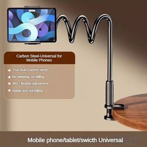 TEMU 360° 회전 휴대폰 및 태블릿 스탠드 - 견고하고 내구성 강함, 충전 포트 접근 가능한 안티드롭 디자인, 침대 옆 사용에 이상적|책상|휴대폰거치대