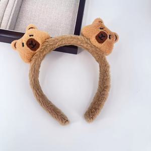 TEMU 1개 동물 플러시 헤어밴드 여성용, 세안, 메이크업, 마스크 적용에 적합, 14세 이상 추천|인견원피스