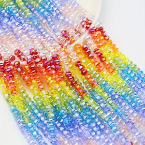 TEMU 60개 8mm 다색 플랫 라운드 컷팅 유리 스페이서 비즈 - DIY 팔찌, 목걸이, 귀걸이, 휴대폰 스트랩, 헤어 액세서리, 신발 장식, 의류 장식용 공예품 펜던트