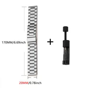 TEMU 20mm 22mm 메탈 스트랩 샤오미 레드미 워치 5 액티브/라이트용, 화웨이 워치 GT2 3 4 5 프로용 스테인리스 스틸 팔찌, 화웨이 워치 46mm용, 삼성 5 6 7 스트랩