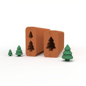 TEMU 1개/2개 크리스마스 트리 클레이 롤러 스탬프 도구, 휴일 공예 및 장식용 미니 플라스틱 클레이 몰드, 크리스마스에 가장 적합