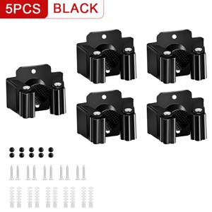 TEMU 5/10개, 벽걸이형 걸레/빗자루 클립, 다기능, 발코니 및 욕실 보관용, 정원 도구 보관 선반, 실용적인 후크, 가을과 겨울 보관