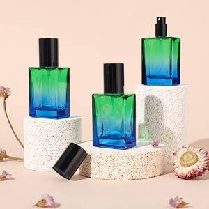 TEMU 3개 1oz/30ml 그라데이션 유리 향수병, 리필 가능한 미세 분무기 스프레이 병, 향수, 로션, 에센셜 오일, 향수 리필용 병을 위한 휴대용 사각 디자인