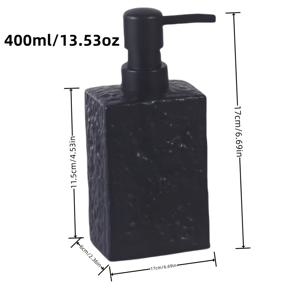 TEMU 1개 대리석 무늬 세라믹 비누 디스펜서, 핸드 병, 샴푸 & 바디워시 로션용 재충전 가능한 펌프 스프레이, 욕실 액세서리