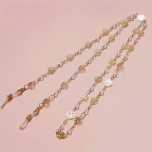 TEMU 1개 빈티지 장미 안경 체인, 안경을 목에 걸어두는 데 사용, 마스크 및 안경 홀더 포함