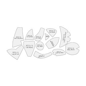 TEMU 13개 여우 모양 PET 재봉틀 DIY 앉은 여우 패턴 퀼팅 스텐실 수제 장식 도구 핸드메이드 생일 선물