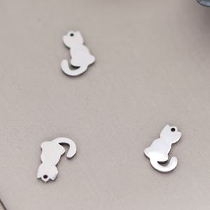 TEMU 귀여운 키티 고양이 펜던트 3개 세트 - 스테인리스 스틸 목걸이 팔찌 귀걸이 DIY 액세서리 여성용