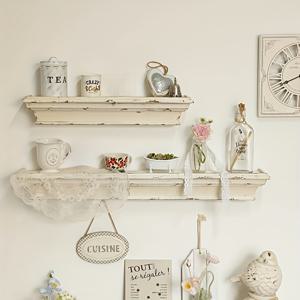 TEMU 1단 프렌치 빈티지 러스틱 벽 선반 - 천연 나무 벽걸이 수납 선반, 화이트 노르딕 홈 데코, 거실, 주방, 현관용, 빈티지 우드 마감, 크리스마스 장식, 2025 최고의 크리스마스 선물