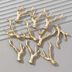 TEMU 8개 아크릴 골든 드래곤 뿔 - DIY 주얼리 만들기, 핸드메이드 액세서리 & 팔찌 디자인용 창의적인 패션 프로젝트용 불규칙한 모양 비즈