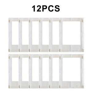 TEMU 4/8/12pcs 투명 자석 사진 프레임 세트, 사진 디스플레이용 3인치 냉장고 자석 사진 앨범, 가정, 거실 및 사무실 장식에 적합, 크리스마스, 데이 및 새해 선물